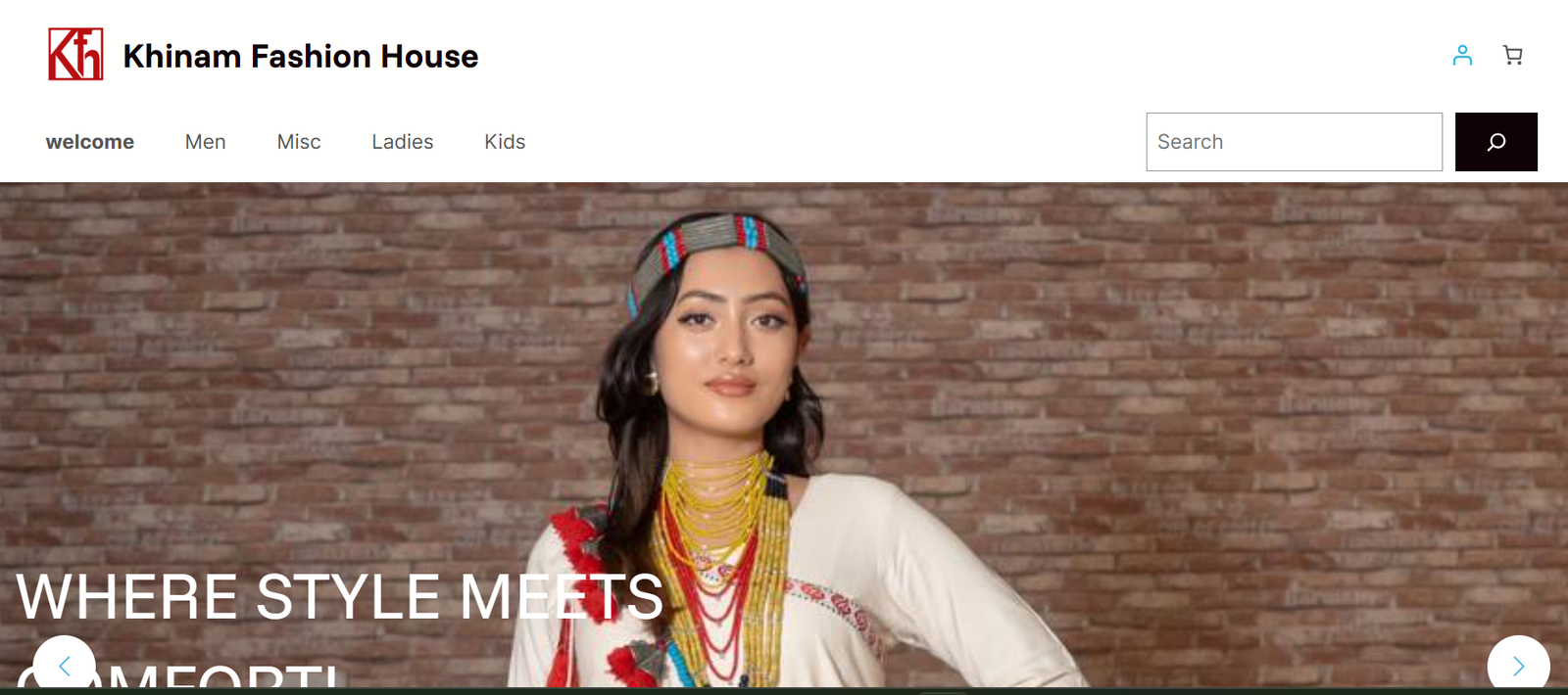 Online shopping website